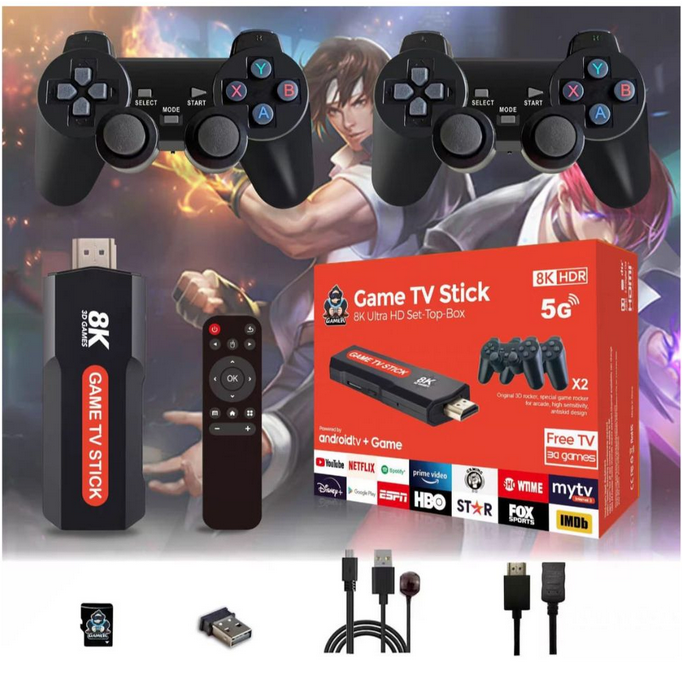 Game TV Stick 8K HDR – Consola Retro + Smart TV en un solo dispositivo